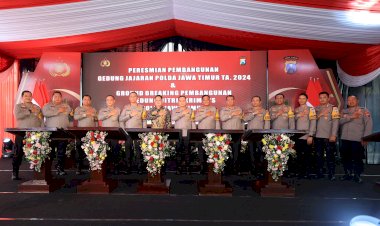 Polda-Jatim-Bangun-Gedung-Ditreskrimsus-dan-Bidhumas,-Komitmen-Tingkatkan-Pelayanan-Masyarakat