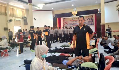 Misi-Kemanusiaan-SPN-Polda-Jatim-Kumpulkan-170-Kantong-Darah-Wujudkan-Program-Kampus-Sehat