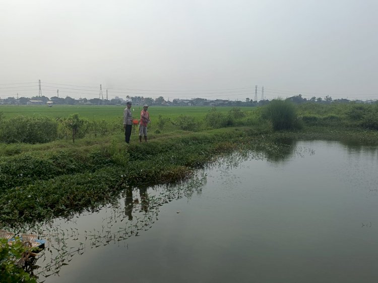 Polsek Krian Kembangkan Budidaya Lele di Desa Kraton