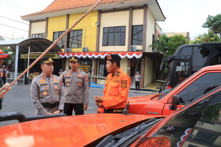 Polres Bojonegoro Perkuat Sinergi Penanggulangan Darurat Bencana